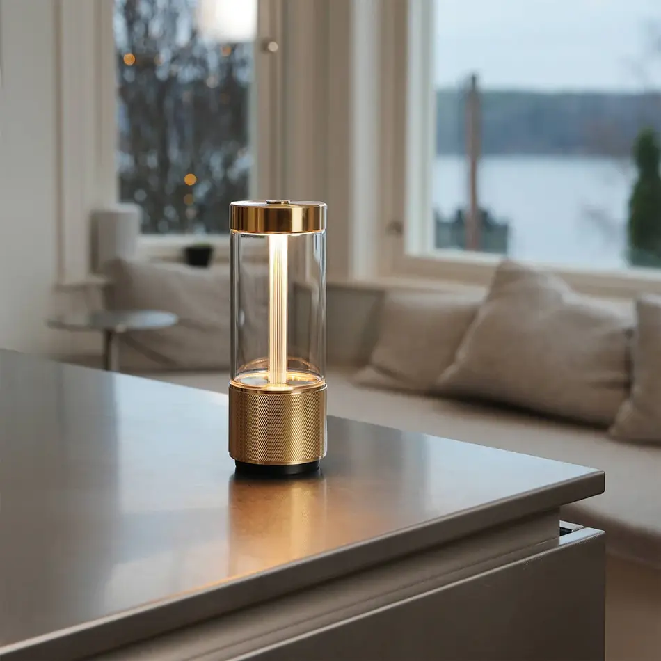 Buster and Punch TAKEOUT Portable Table Lamp - Brass