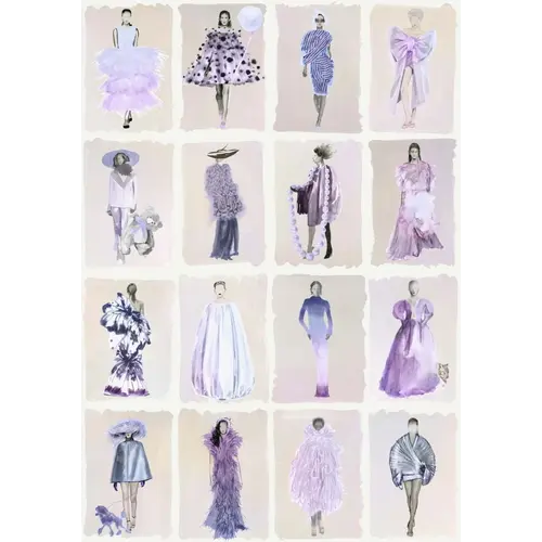 Cole & Son Couture Carousel Lavender Pearl Cole & Son Couture Carousel Lavender Pearl