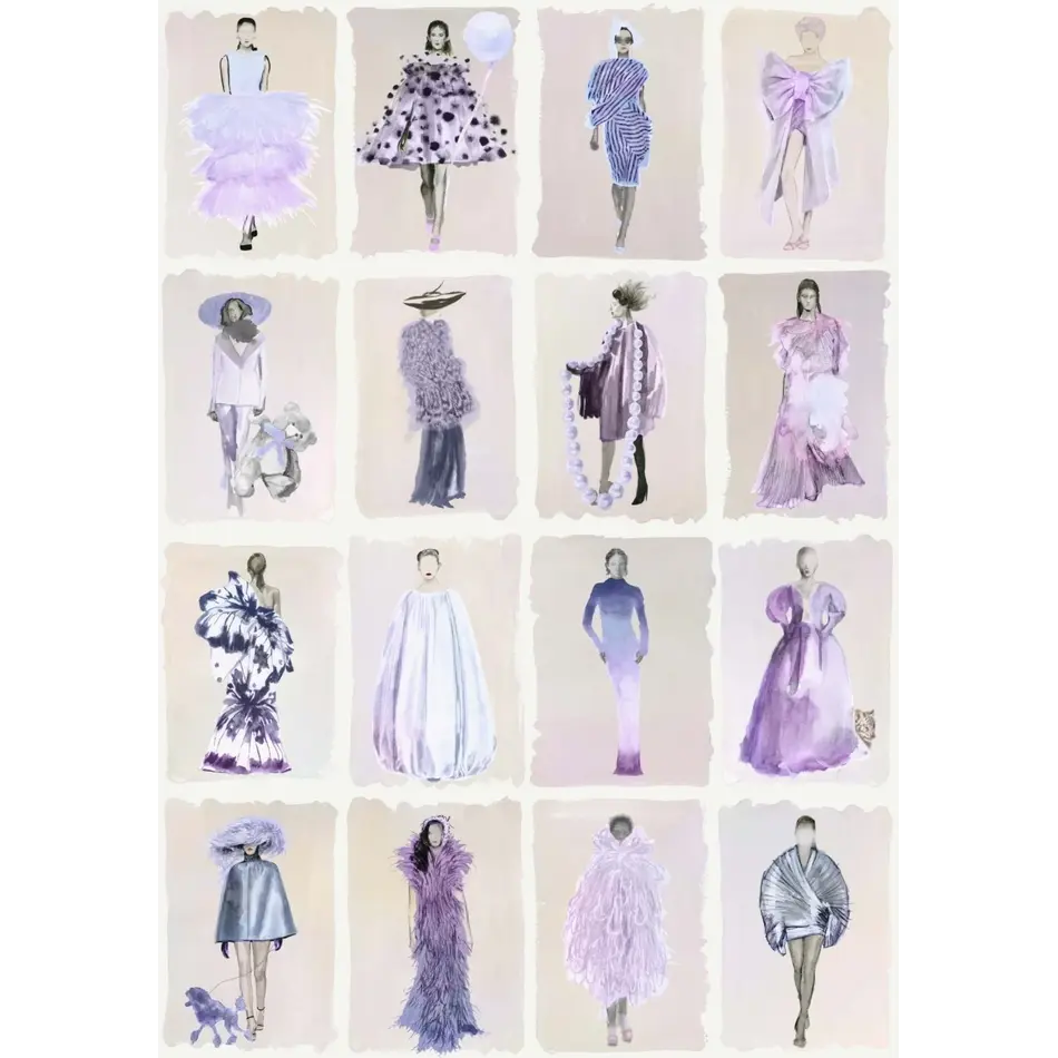 Cole & Son Couture Carousel Lavender Pearl Cole & Son Couture Carousel Lavender Pearl