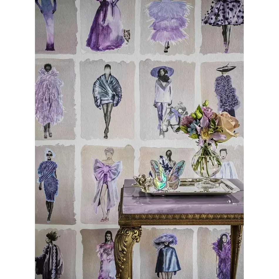 Cole & Son Couture Carousel Lavender Pearl Cole & Son Couture Carousel Lavender Pearl