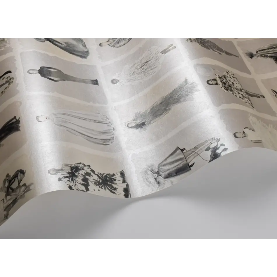 Cole & Son Couture Carousel Monochrome Pearl Cole & Son Couture Carousel Monochrome Pearl