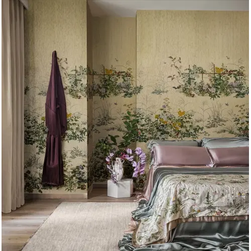 Cole & Son Scenic Flora Japanese Paperweave Gold