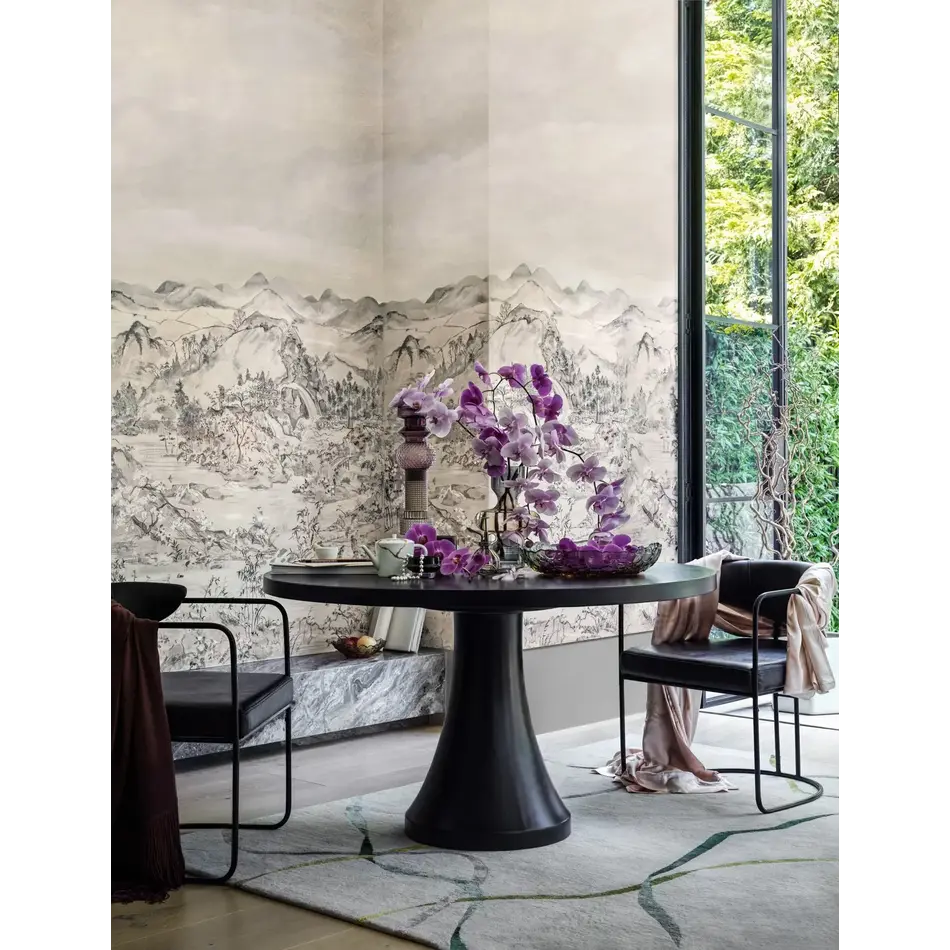 Cole & Son Japanese Chinoiserie Grasscloth Pearlescent