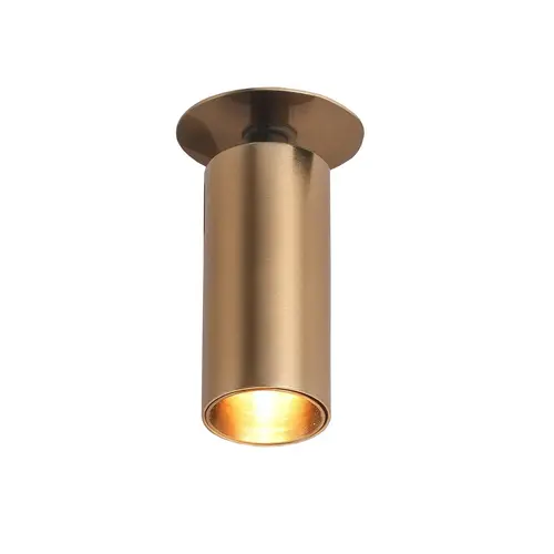 The Grand Interior Ludo Small Tube Spotlight - Brushed Brass The Grand Interior Ludo Small Tube Spotlight - Brushed Brass