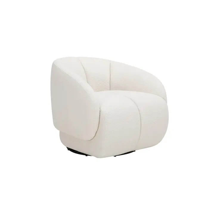 The Grand Interior ANGELICA Draaifauteuil – White Beige | Luxe 360° Swivel Armchair The Grand Interior ANGELICA Draaifauteuil – White Beige | Luxe 360° Swivel Armchair