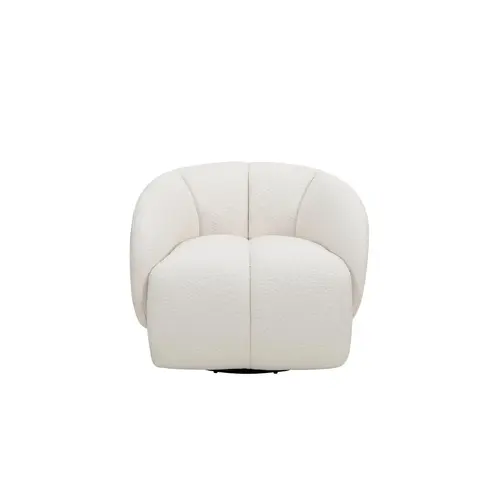 The Grand Interior ANGELICA Draaifauteuil – White Beige | Luxe 360° Swivel Armchair The Grand Interior ANGELICA Draaifauteuil – White Beige | Luxe 360° Swivel Armchair
