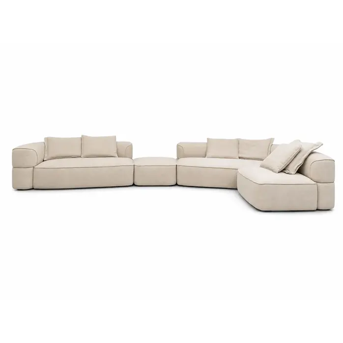 The Grand Interior VALENTINO Corner Sofa – Vivaldi Beige | Luxury Italian Modular Sofa