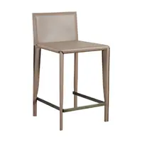 MANTOVA Bar Stool, Taupe Microleather