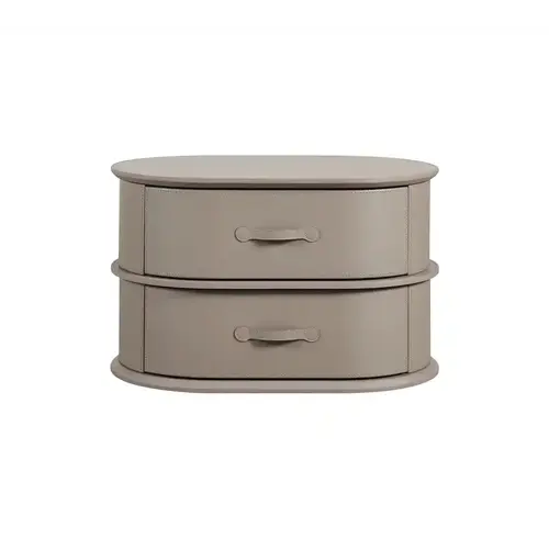 The Grand Interior PALM Nachtkastje Taupe Microleder