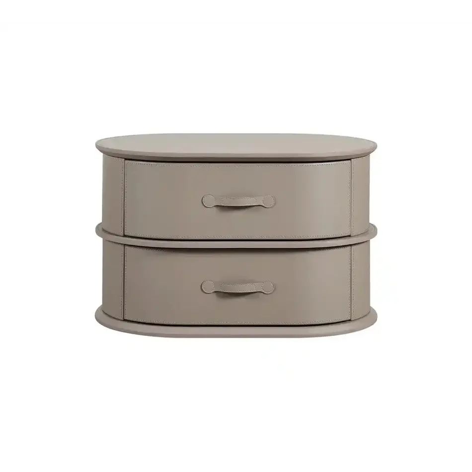 The Grand Interior PALM Nachtkastje Taupe Microleder