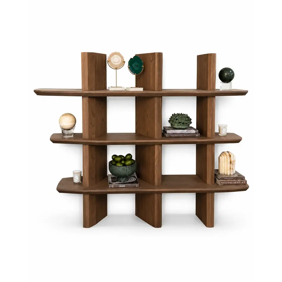 The Grand Interior PUCK Bookcase – Dark Walnut The Grand Interior PUCK Bookcase – Dark Walnut