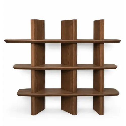 The Grand Interior PUCK Bookcase – Dark Walnut The Grand Interior PUCK Bookcase – Dark Walnut
