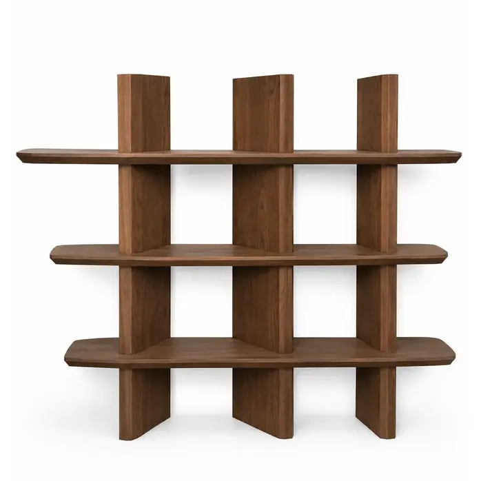The Grand Interior PUCK Bookcase – Dark Walnut
