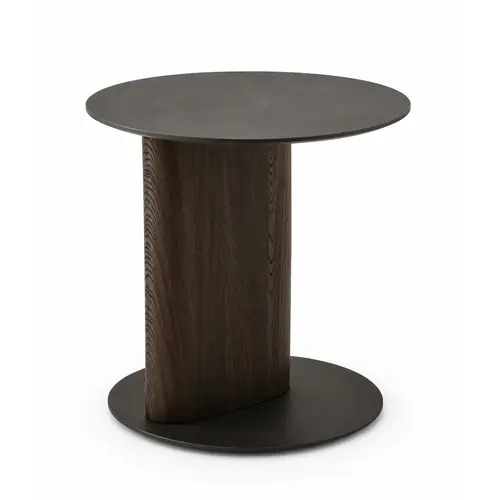 The Grand Interior ELISE Side Table – Natural Gray Oak & Two-Tone Finish The Grand Interior ELISE Side Table – Natural Gray Oak & Two-Tone Finish