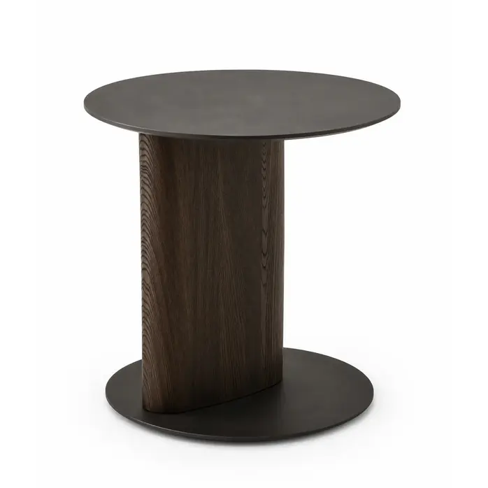 The Grand Interior ELISE Side Table – Natural Gray Oak & Two-Tone Finish