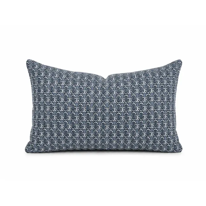 The Grand Interior BLUE CHAIN Sierkussen – Geweven Stof – Small