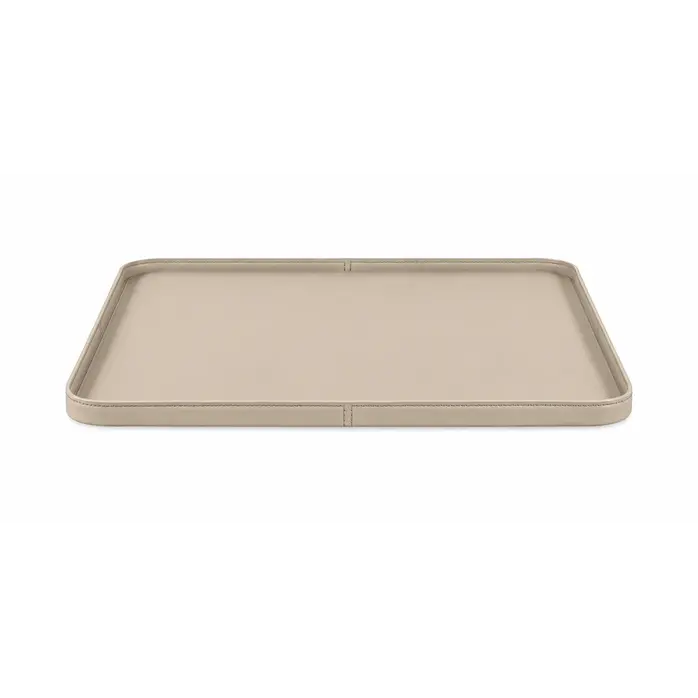 The Grand Interior MATTEO SQUARE TRAY – Microleder - 45cm - Beige