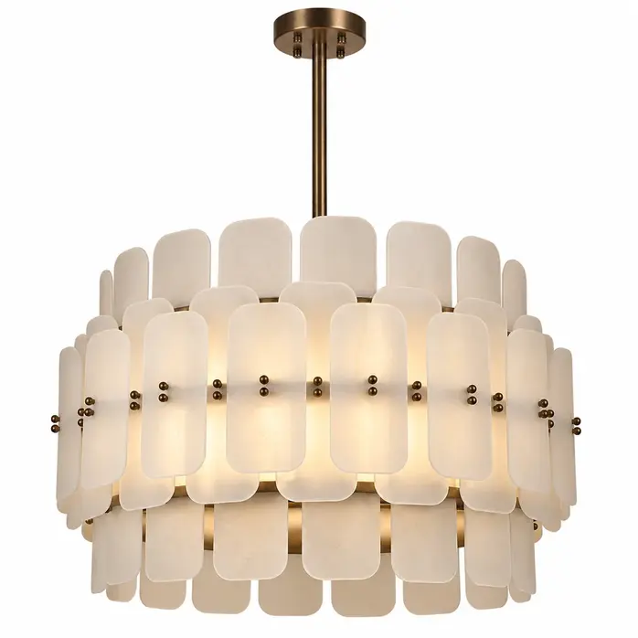 The Grand Interior ALESSIO Pendant Light – Sculptural Chandelier with Bronze & Glass - Medium The Grand Interior ALESSIO Pendant Light – Sculptural Chandelier with Bronze & Glass - Medium