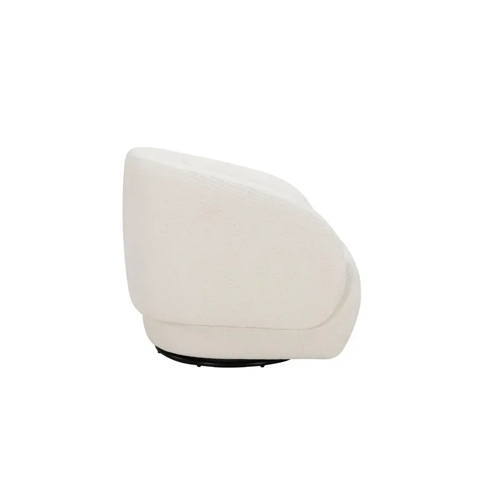 The Grand Interior ANGELICA Armchair Swivel – Swivel Designer Armchair | White-Beige The Grand Interior ANGELICA Armchair Swivel – Swivel Designer Armchair | White-Beige