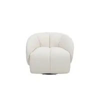 ANGELICA Armchair Swivel – Draaibare Design Fauteuil | White-Beige