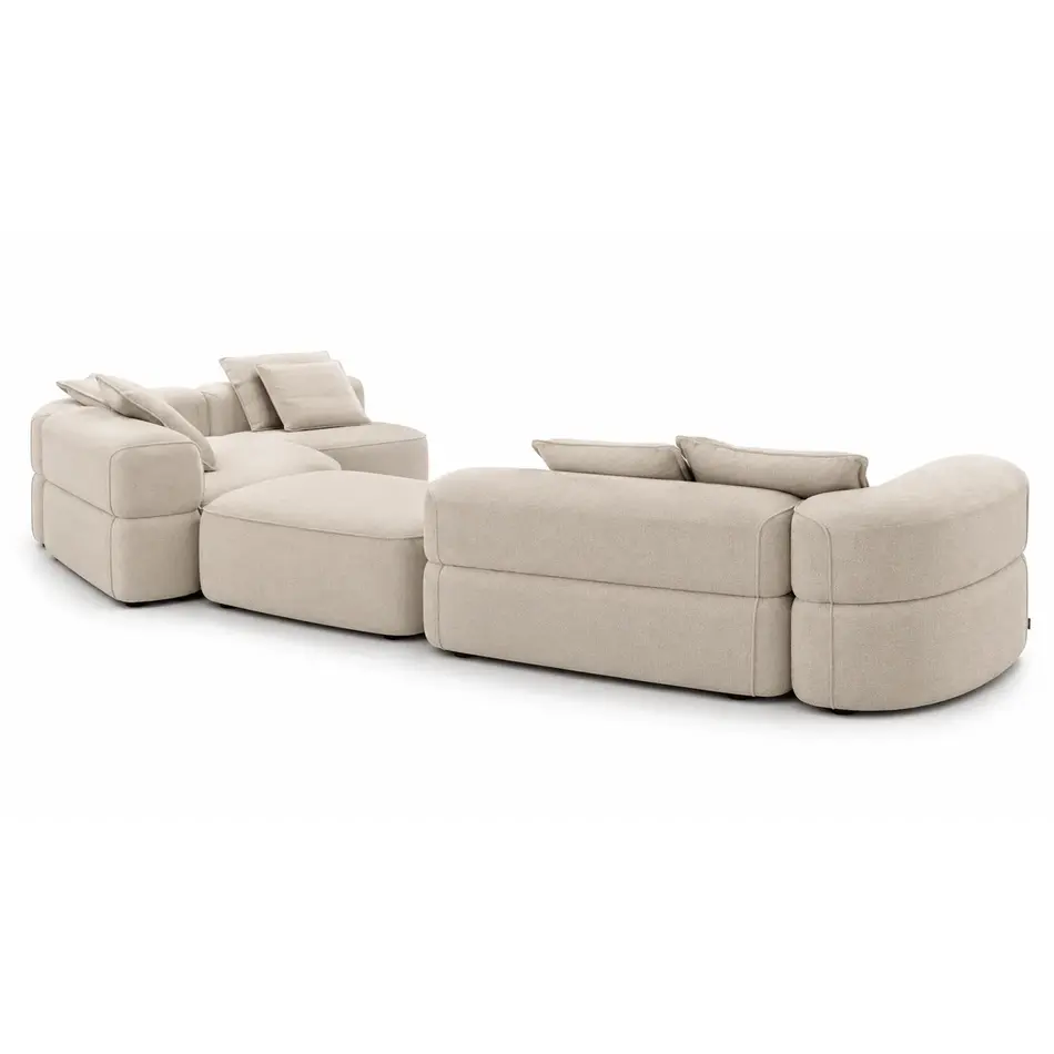 The Grand Interior VALENTINO Corner Sofa Right – Modular Corner Sofa in Italian Fabric | Vivaldi Beige The Grand Interior VALENTINO Corner Sofa Right – Modular Corner Sofa in Italian Fabric | Vivaldi Beige
