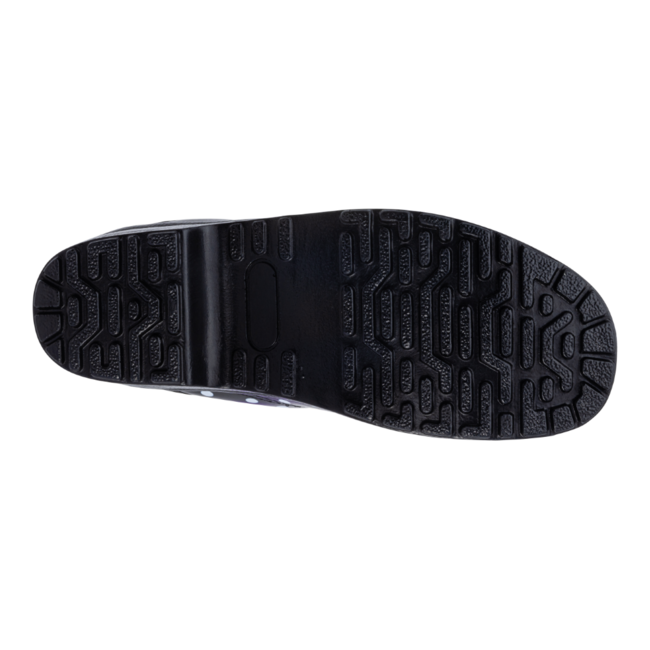 F-720.02 clogs Black + white dots