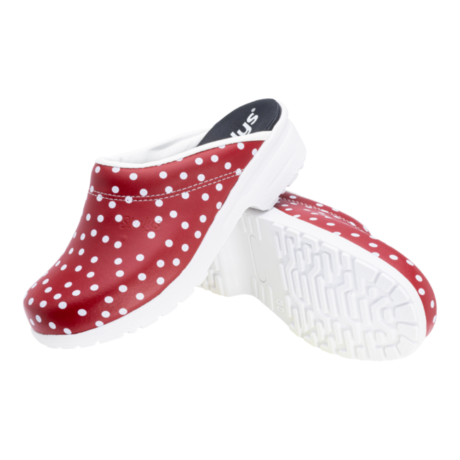 F-720.06 klompen rood + stippen