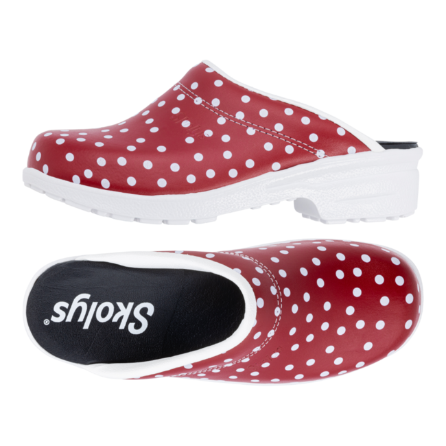 F-720.06 klompen rood + stippen