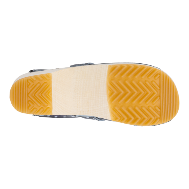 W-320.02 clogs Black + White dots