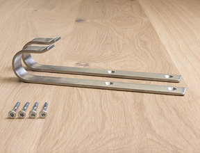 Geborsteld RVS bevestigingshaken set