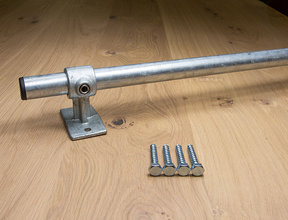 Bevestigingsstang kunststof doppen 60 cm