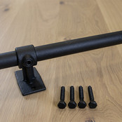 Zwarte bevestigingsstang