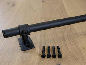 Zwarte bevestigingsstang