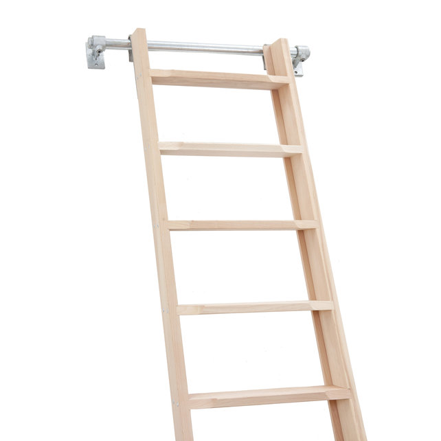 Houten zoldertrap  beuken (timmermanstrap)