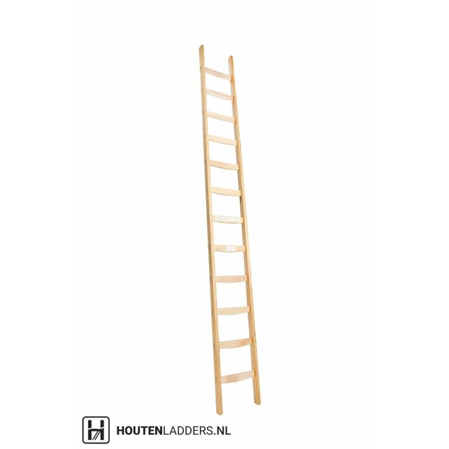 Houten boekenkastladder