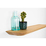 OAKcreators Zwevende wandplank facet nature gelakt