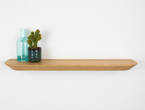 Zwevende wandplank facet nature geolied