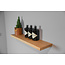 OAKcreators Wandplank eiken nature gelakt - 120 cm x 35 cm x 40 mm