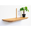 OAKcreators Zwevende wandplank facet transparant geolied