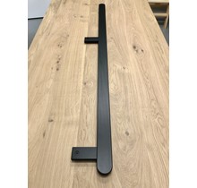 Doorlopende houten trapleuning 150cm (zwart)