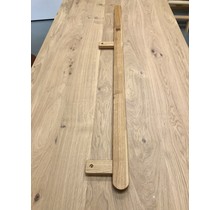 Doorlopende eiken trapleuning 150cm (onbehandeld)