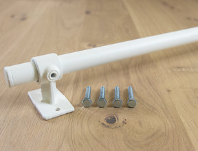 Witte bevestigingsstang