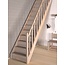 SOGEM Tradi Eco trap recht eikenhout met leuning - 80 cm Bouwpakket
