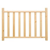 Square Wood vurenhout balustrade - lengte 154 cm