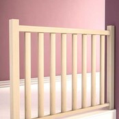 Square Wood vurenhout balustrade - lengte 154 cm