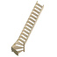 Cottage Medium vaste trap kwartslag breed vurenhout - 70 cm breed