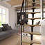 SOGEM Atlanta vaste ruimtebesparende trap recht - 62 cm breed