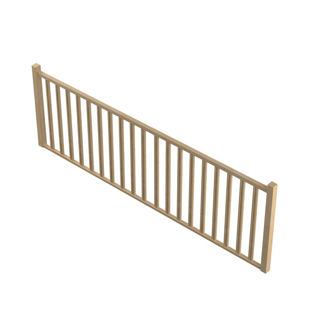 Tradi Eco balustrade vurenhout (100 of 320 cm)