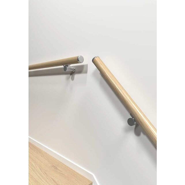 Trapleuning eikenhout 200 cm / 300 cm