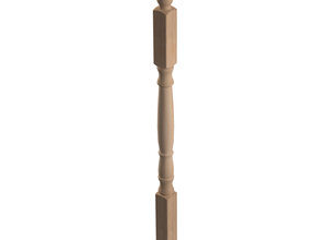Gedraaide baluster klassiek eikenhout 130 cm (PT1)